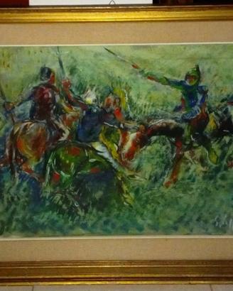 Dipinto - Emanuele Cappello - Scena di battaglia