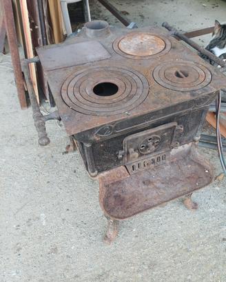 stufa di una volta vintage