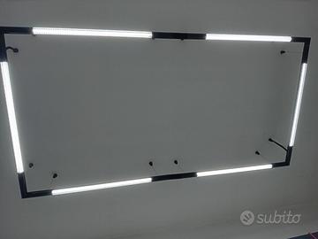 Plafoniera 6 tubi led da mt1,20 modulabili