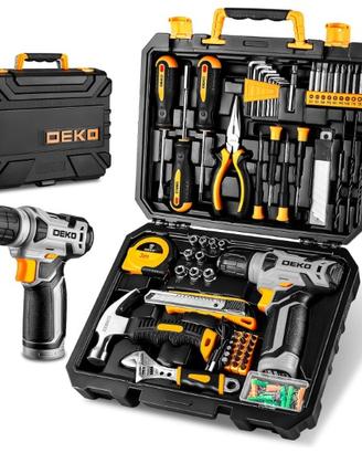 Complete Tool Box with Drill Driver 8 V Battery