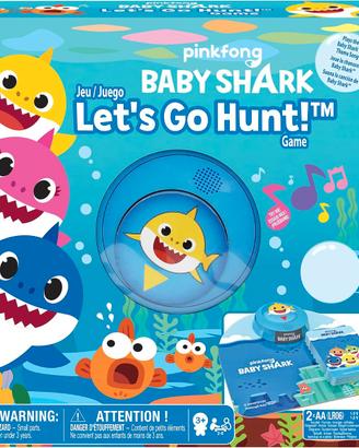 BABY SHARK gioco di società Let's Go Hunt con puls