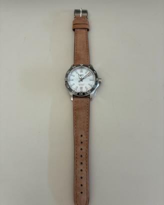 Cinturino beige pelle scamosciata 20mm