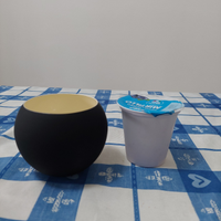 Portacandele vaso nero