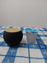 Portacandele vaso nero