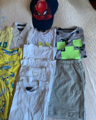 Set perfetto 24 capi bimbo 5/6 anni