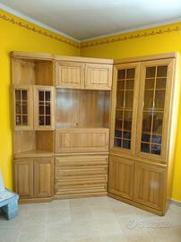 Mobile angolare in rovere chiaro