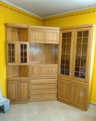 Mobile angolare in rovere chiaro
