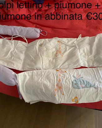Parabordi lettino + piumone
