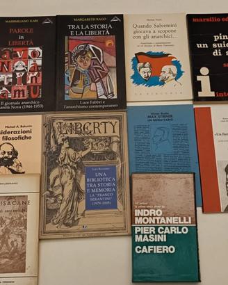 Anarchismo Lotto 10 libri Storia Bakunin Pinelli
