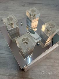 Plafoniera moderna led luci  colori variabili