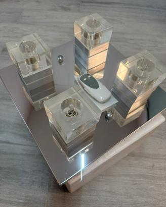 Plafoniera moderna led luci  colori variabili