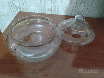 porta caramelle in vetro