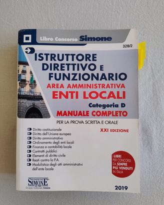 Libro Concorso Istr. Dir. Funzionario Enti Locali
