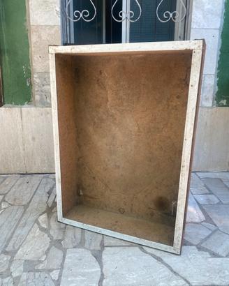 #Contenitore in legno artigianale 85x60x30