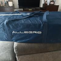 lettino da campeggio con materasso