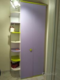 armadio e lettino per cameretta 