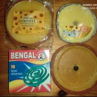 Lotto Candele Citronella e Spirali Anti-Zanzare