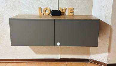 Mobile TV- contenitore grigio antracite e legno