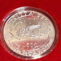 500 Lire Giovanni PaoloII Evangelizzazione America