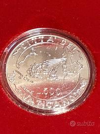 500 Lire Giovanni PaoloII Evangelizzazione America