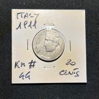 Collectible Coin 20 Centesimi 1911 KM# 44 🇮🇹