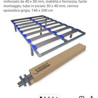 Rete smontabile con materasso una piazza e mezza