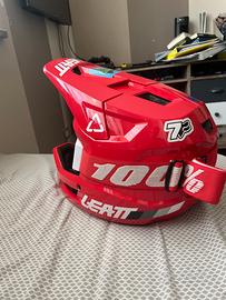 casco leatt gravity 1.0 con visiera100% taglia m