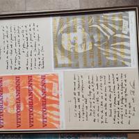 Quadro Antifascista Pietro e Vittoria Nenni Autogr