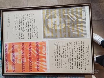 Quadro Antifascista Pietro e Vittoria Nenni Autogr