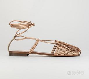 Sandali alla schiava in cuoio n.38 Abbigliamento e Accessori In vendita a Reggio Emilia