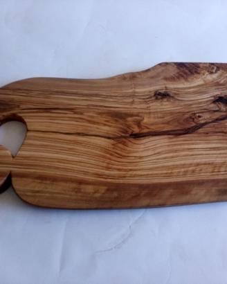 Tagliere in legno massello di ulivo