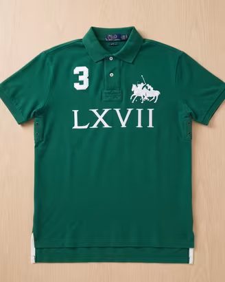 Polo Ralph Lauren Verde Custom Fit LXVII Numero 3