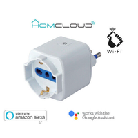 Presa Schuko + Bipasso HOMCLOUD 16A ITA