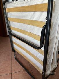 Letto pieghevole 80 x 190 cm, con materasso