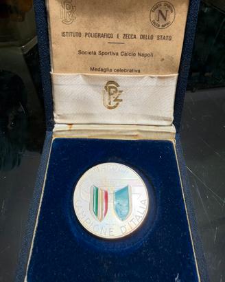 Medaglia Argento Napoli Campione d'Italia