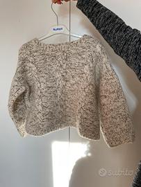 Maglione panna di lana pesante