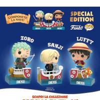 One Piece 3 Funko Pop Kinder Zoro Luffy e Sanji