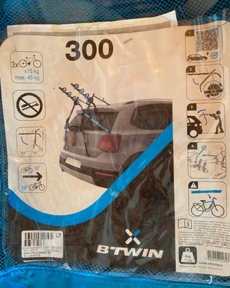 Portabici da portellone auto Btwin 300