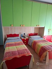 Cameretta a ponte a due letti