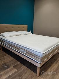 Letto Matrimoniale Completo con Testiera e Rete