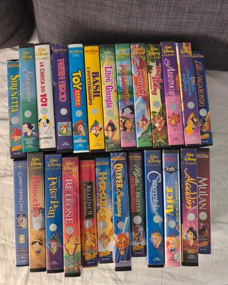 cassette VHS originali Disney 