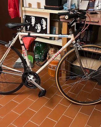 bici da corsa trasfomata da passeggio