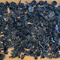 Lego sfuso lotto di 2,5 Kg di pezzi neri