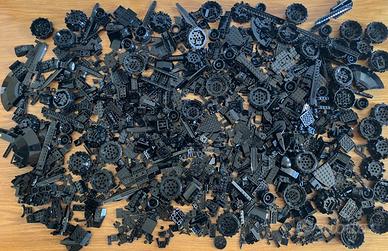 Lego sfuso lotto di 2,5 Kg di pezzi neri