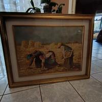 Quadro con cornice "Le Mondine" -Olio su tela