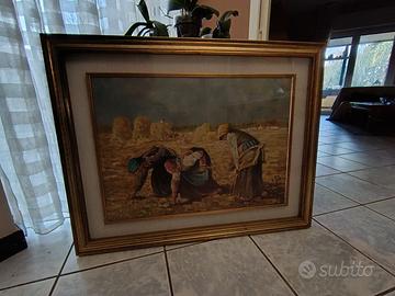 Quadro con cornice "Le Mondine" -Olio su tela