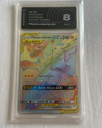 Pikachu e Zekrom GX Arcobaleno Secret Rare 184/181