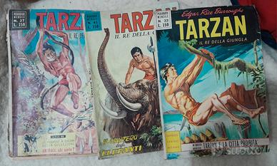 tarzan fumetti tre vecchi numeri rari