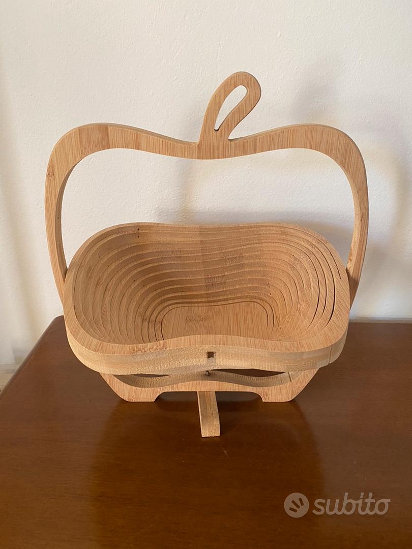 Vaso in legno portafrutta a forma di mela 🍏 Arredamento e Casalinghi