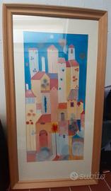 Quadro Giuliana Lazzerini "Torri di San Gimignano"